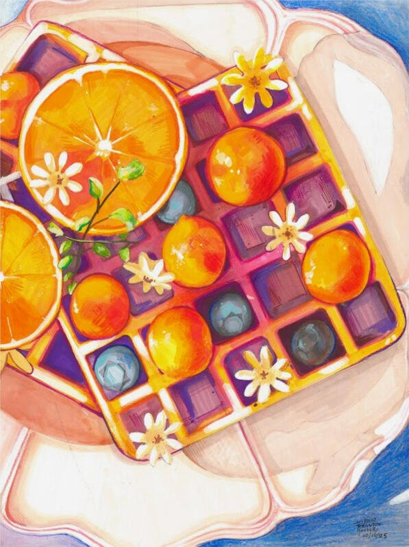 Morning's Glory - Alcohol Markers on Paper