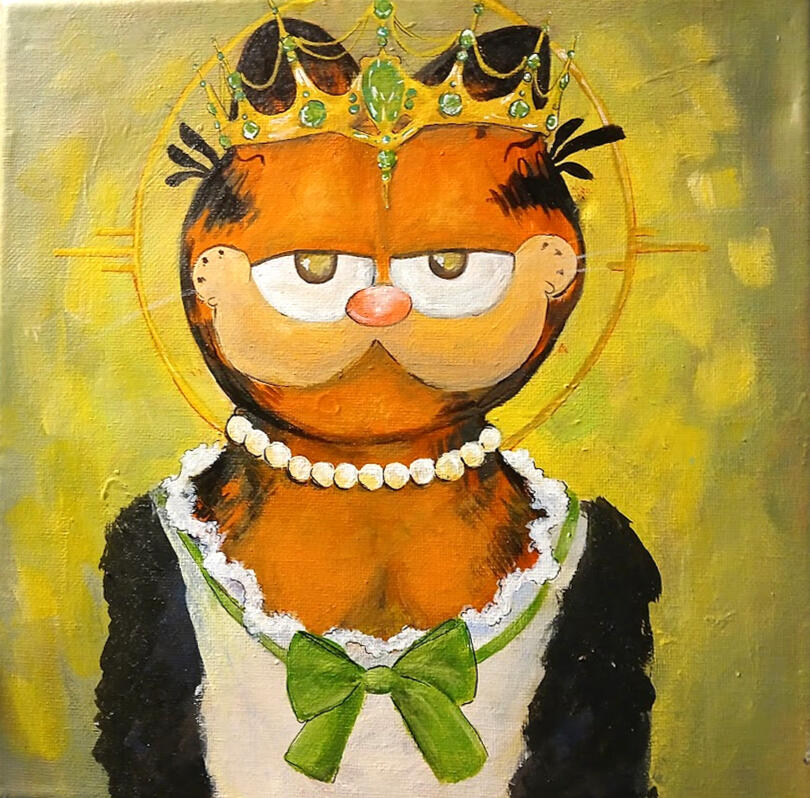 Royal Garfield - Acrylic on Canvas