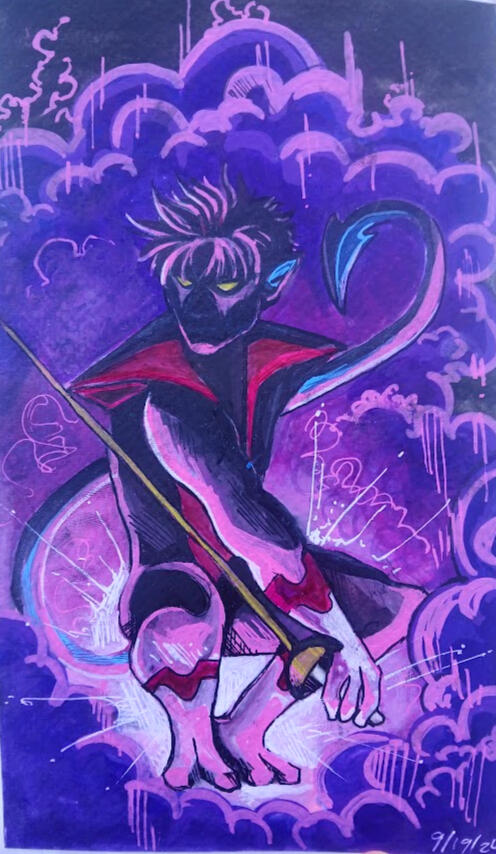 Nightcrawler - Gouache