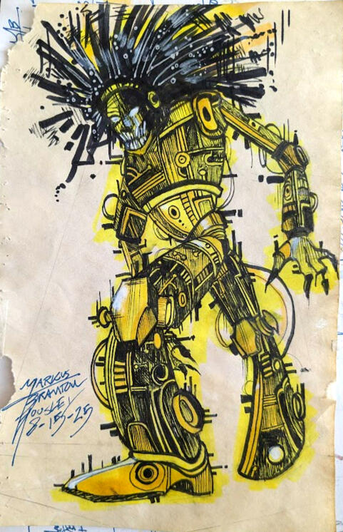 Warlock - Pen on Paper